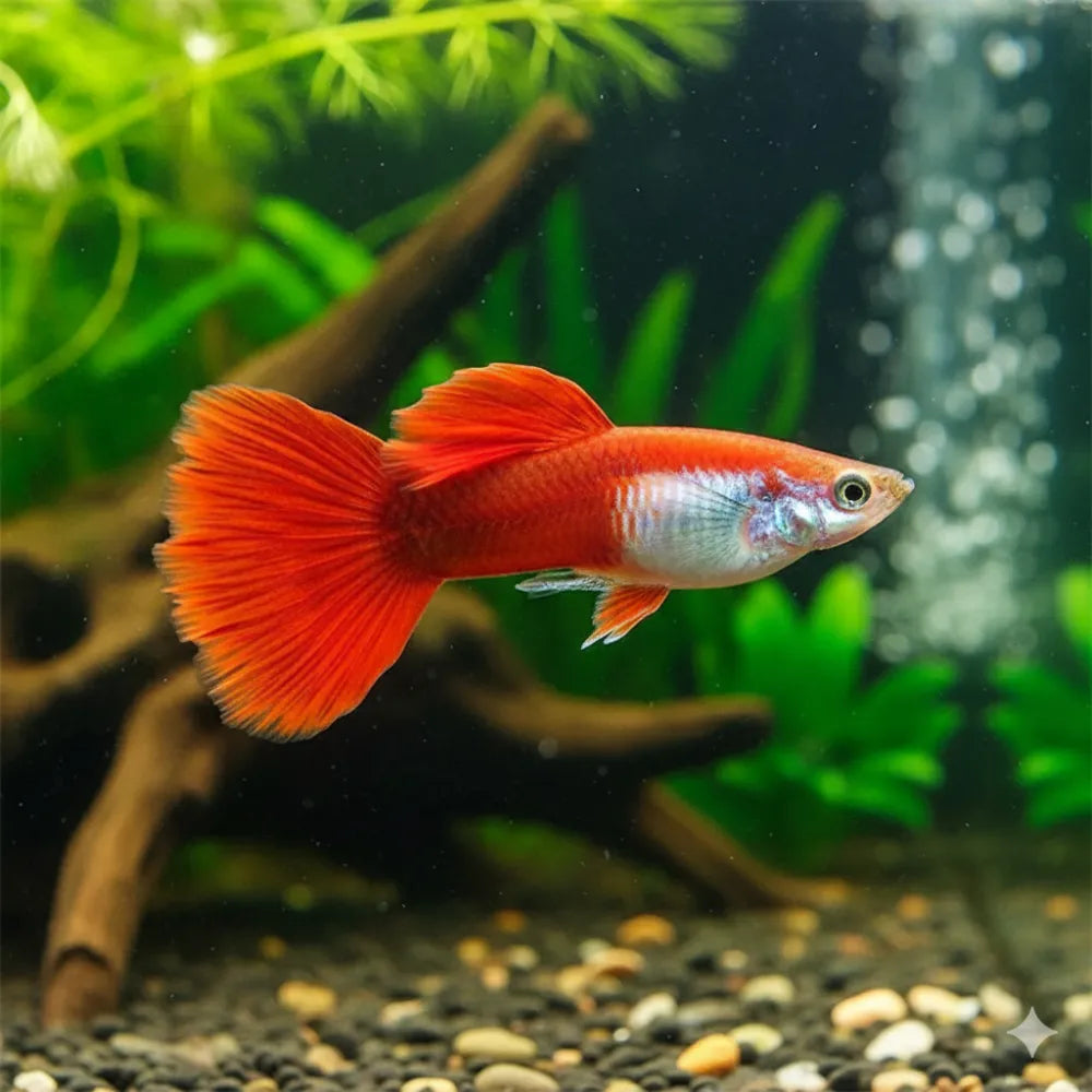 Red Blonde Guppy Male product photo 1